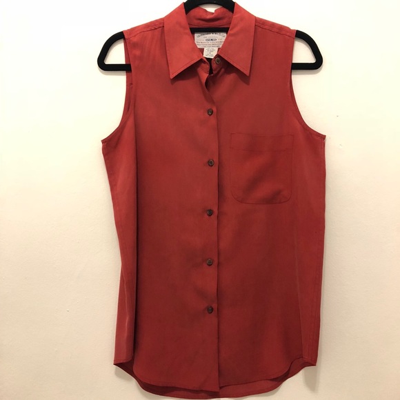 Abercrombie & Fitch Tops - Vint. Sleeveless Silk Blouse